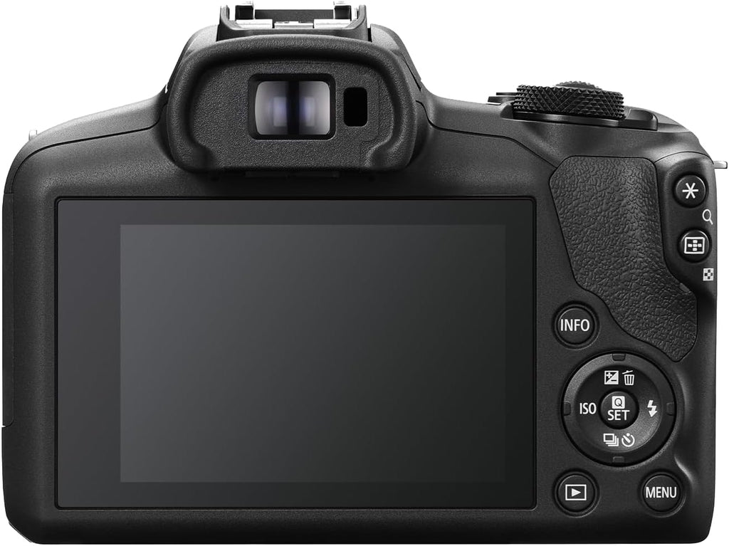 Canon EOS R100 Mirrorless Camera with RF-S18-45mm F4.5-6.3 is STM & RF-S55-210mm F5-7.1 is STM Lenses, APS‑C Sensor, 24.1 MP, 4K Video, Lightweight Vlogging Camera for Entry-Level Creators, Black